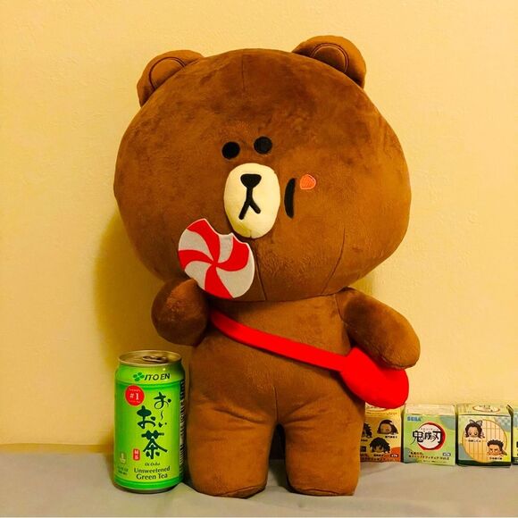 NWT BIG SAN-X Line Friends Candy Brown 16” - Picture 2 of 6